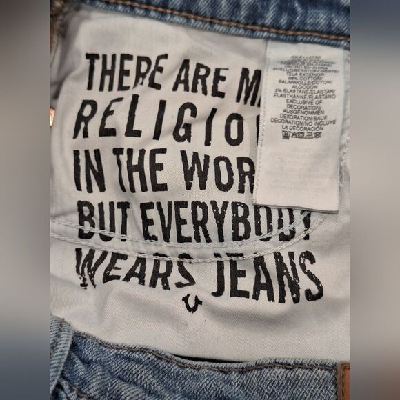 True Religion starr‎ distressed high rise jeans size 32 - Picture 6 of 11